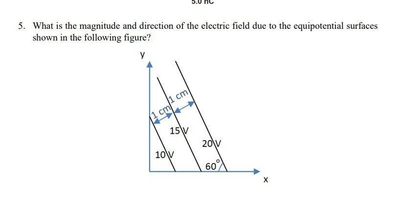 5. What is the magnitude and direction of the electric field due to the ...