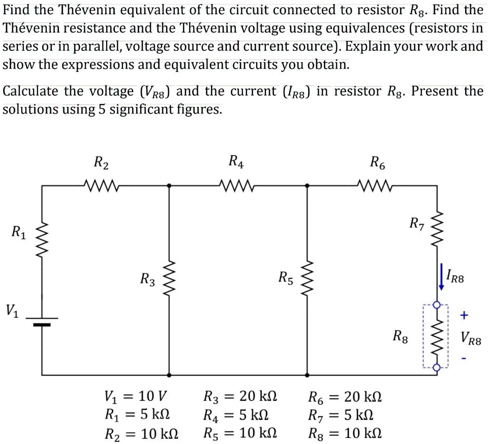 SOLVED: Find the Thevenin equivalent of the circuit connected to ...