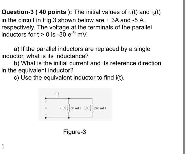 SOLVED Question340 Points) The Initial Values Of I1 And I2 In SOLVED Question340 Points) The Initial Values Of I1 And I2 In