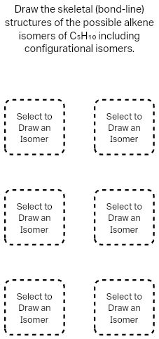 SOLVED: Texts: Draw the skeletal (bond-line) structures of the possible ...