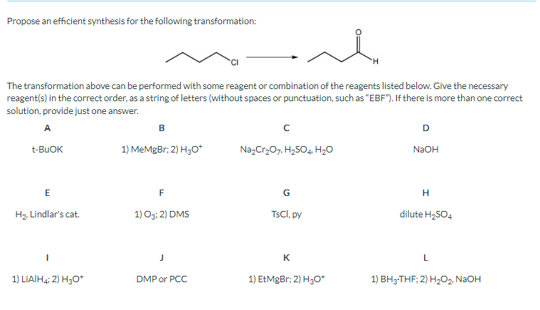 SOLVED: Propose an efficient synthesis for the following transformation ...