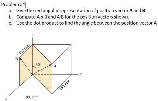 Problem #1 a. Give the rectangular representation of position vector A ...