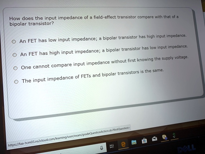 SOLVED How does the input impedance of a fieldeffect transistor