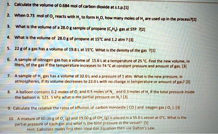 calculate-the-volume-of-0-684-mol-of-carbon-dioxide-at-stp-when-0-73