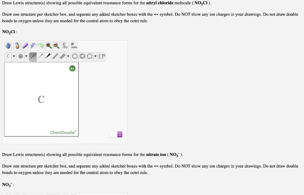 SOLVED Draw Lewis structure(s) showing all possible equivalent