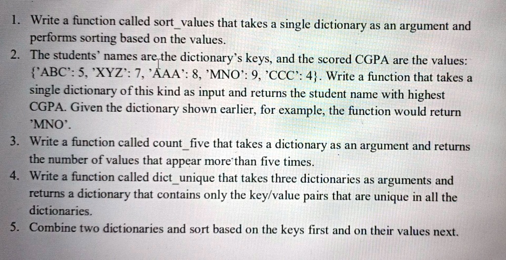 SOLVED: write the code and output also. 1. Write a function called ...