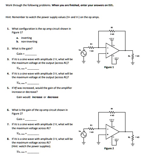 1 what configuration is the op amp circuit shown in figure 1 a ...