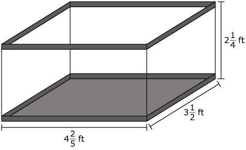 SOLVED: 'Elyssa bought a rectangular aquarium. The measurements, in ...