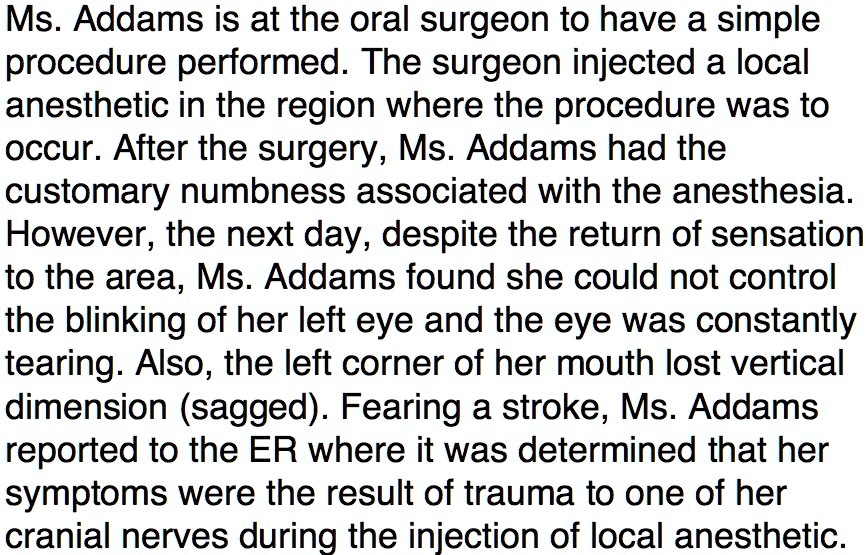 SOLVED "What is the cranial nerve involved? What is the origin and