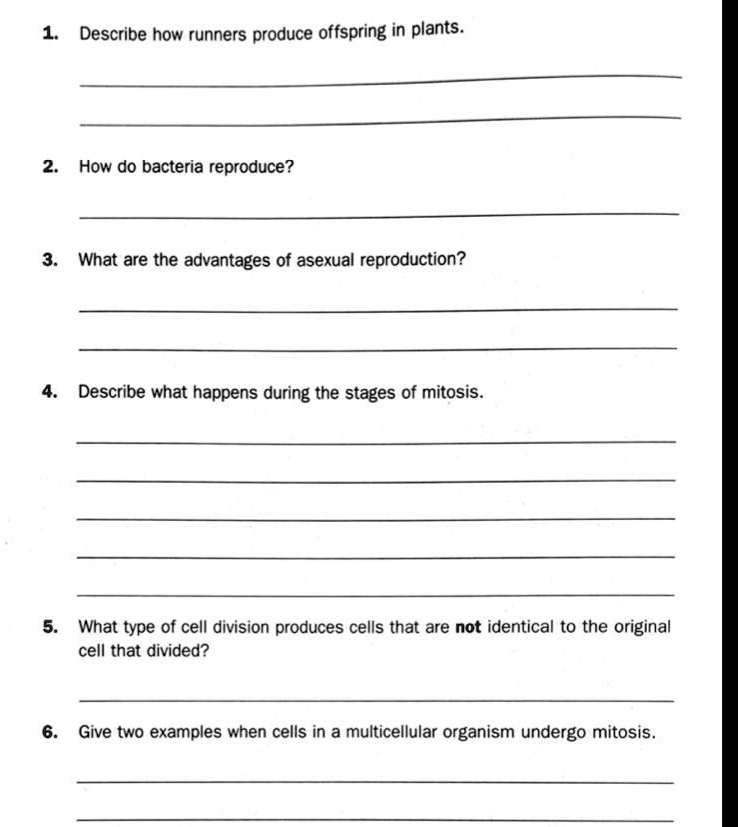 SOLVED 'can someone please help me with these Describe how runners produce offspring in plants