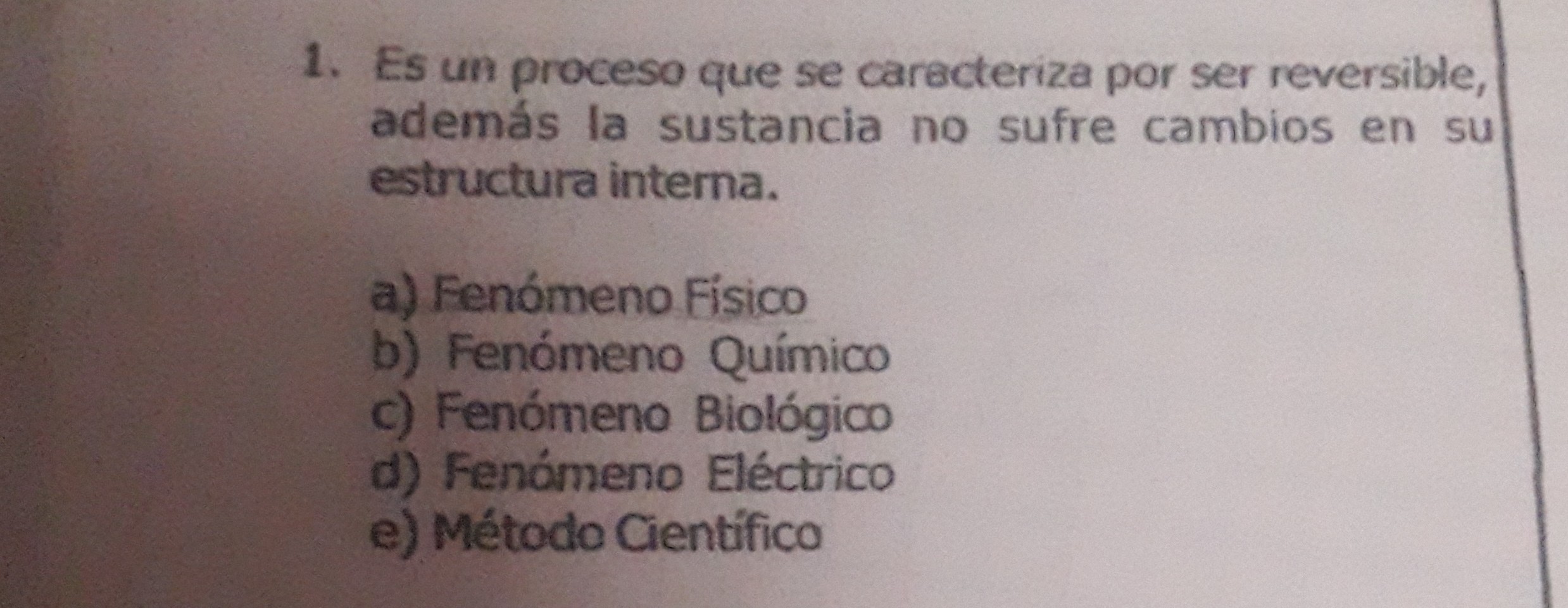 Solved Es Un Proceso Que Se Caracteriza Por Ser Reversible Adem S La Sustancia No Sufre