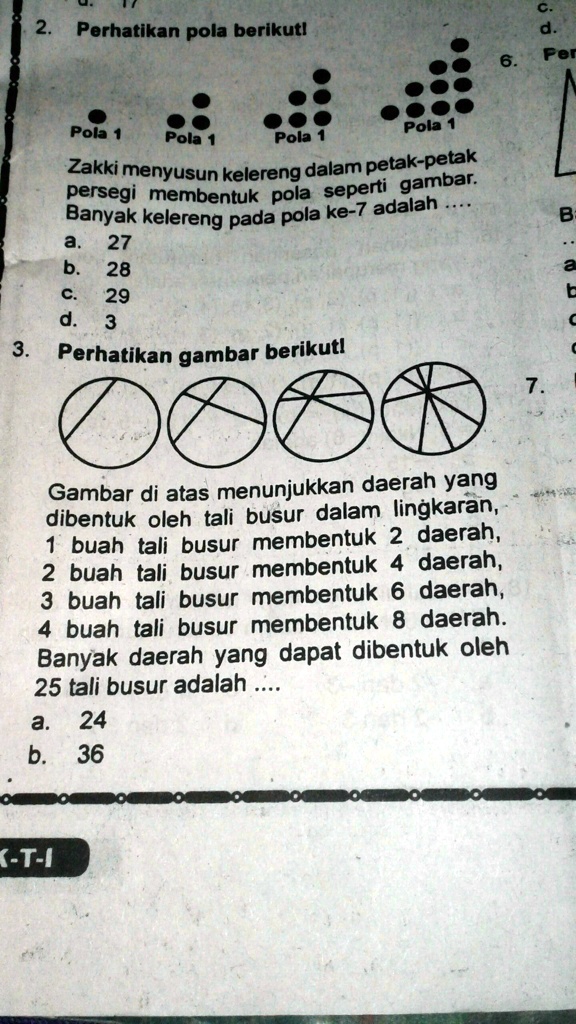 SOLVED: Tolong Dijawab Ya Nomor 2 Dan 3 Pakai Cara Ya Perhatikan Pola ...