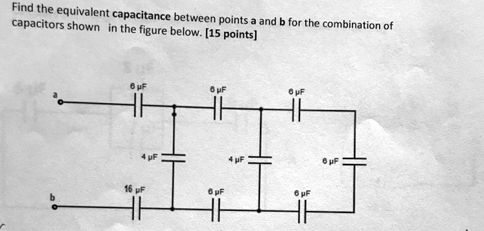 SOLVED: Find The Equivalent Capacitance Between Points A And B For The ...