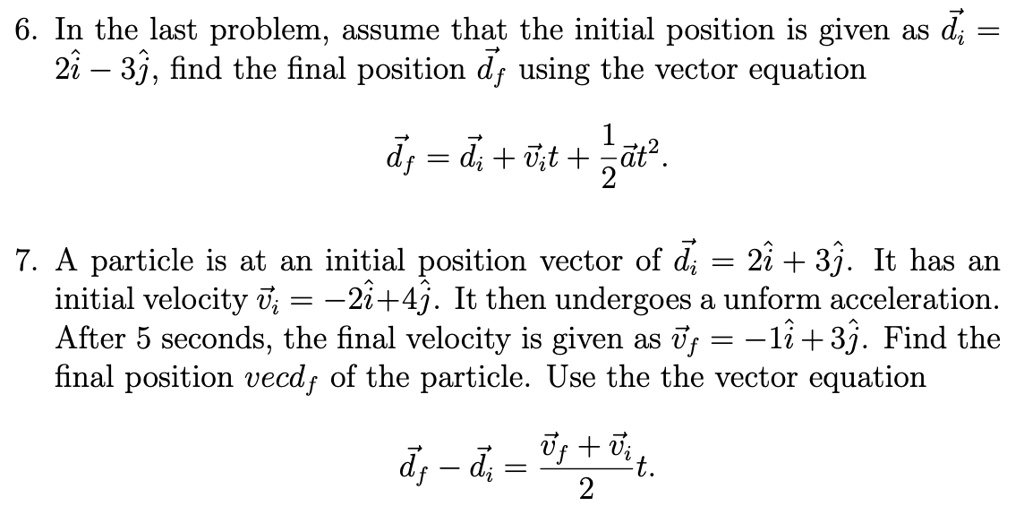 final velocity equation