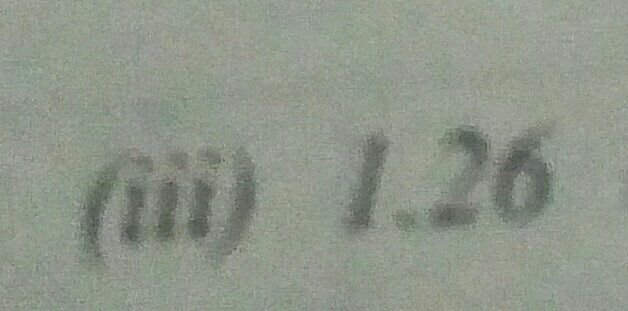 (iii) 1.26