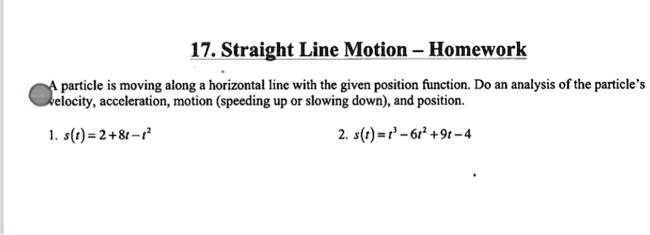 Straight line motion homework 06 image