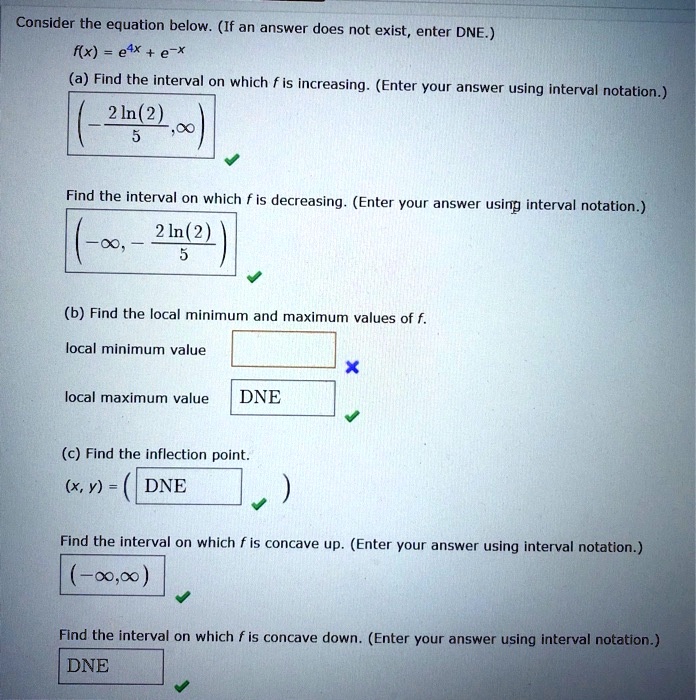 Solved Consider The Equation Below If An Answer Does Not Exist