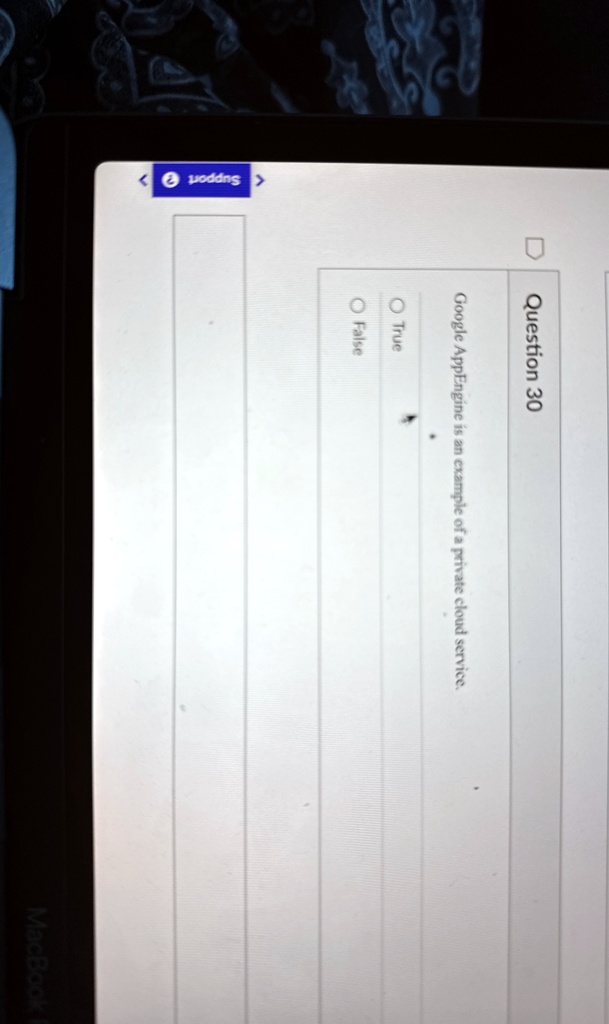 question 30 google appengine is an example of a private cloud service o true o false 72359