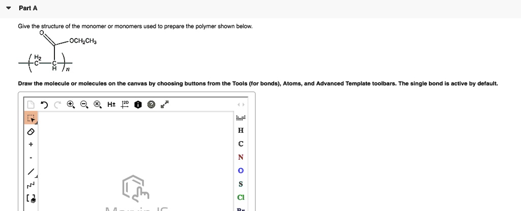SOLVED: Give The Structure Of The Monomer Or Monomers Used To Prepare ...