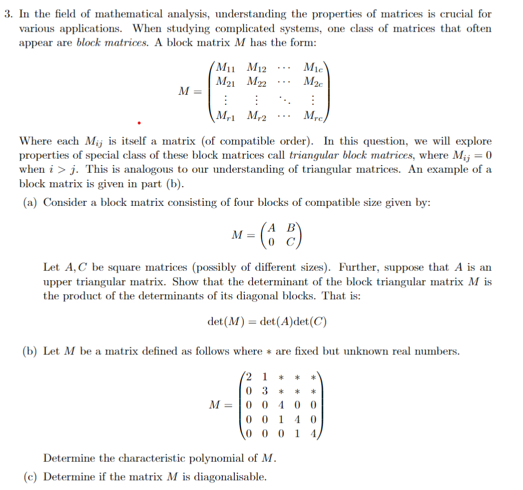 SOLVED: 3. In the field of mathematical analysis, understanding the ... image.