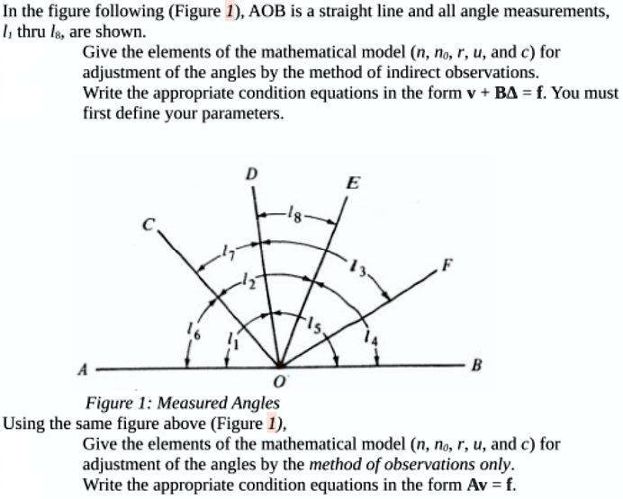 SOLVED: In the figure following (Figure 1), AOB is a straight line and ...