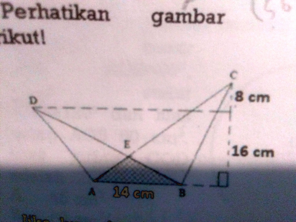 SOLVED: Perhatikan gambar berikut! Jika luas daerah yang tidak diarsir ...