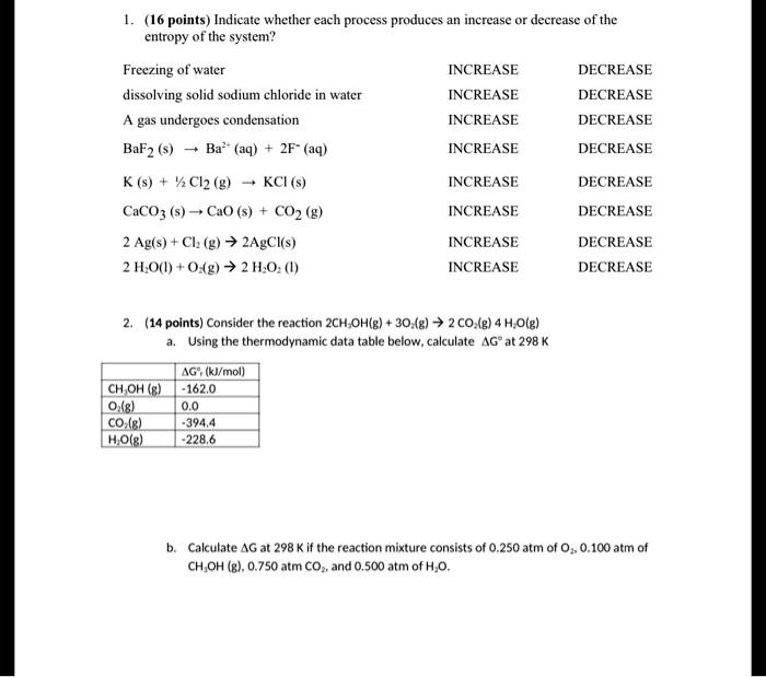 VIDEO solution: (16 points) Indicate whether each process produces an ...