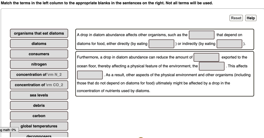 SOLVED: Match the terms in the left column to the appropriate blanks in