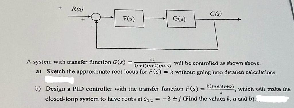 Transfer Function Pid Labvivew A system with transfer function G(s) = (12)/((s+1)(s+2)(s+6)) will be ...