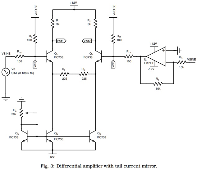 SOLVED: a) Draw the differential mode half circuit of Figure 3 circuit ...