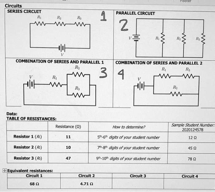 Resistance In Series And Parallel Circuits