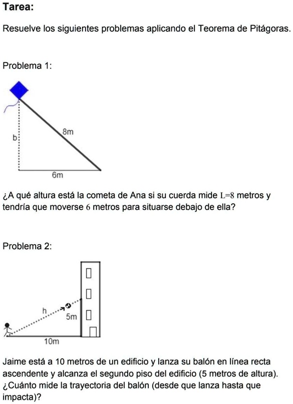 SOLVED: Alguien que ayude ? Tarea: Resuelve los siguientes problemas ...