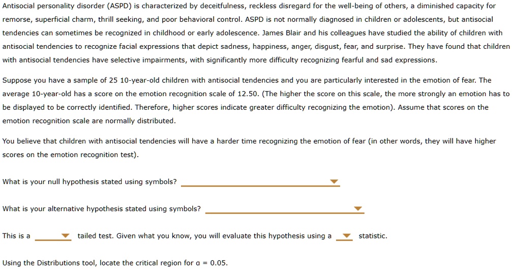 Antisocial personality disorder (ASPD) is characterized by