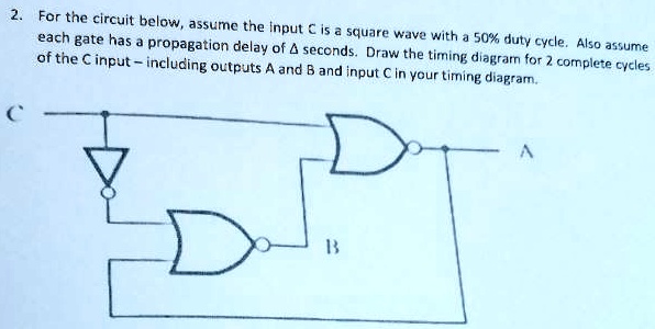 VIDEO solution: For the circuit below, assume the input C is a square ...