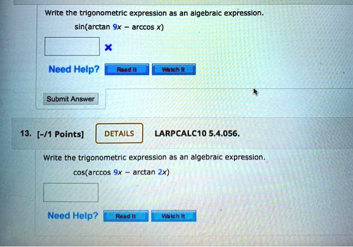 solved-write-the-trigonometric-expression-as-an-algebraic-expression