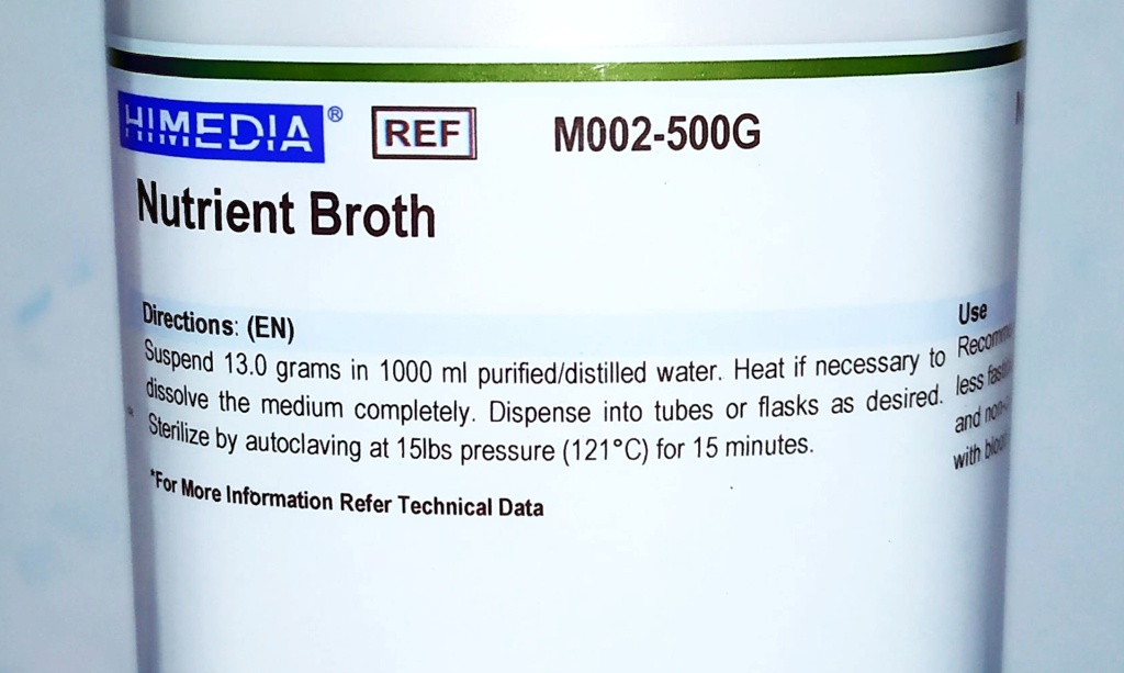 SOLVED: Your group was asked to prepare 6 tubes of Nutrient Broth from ...