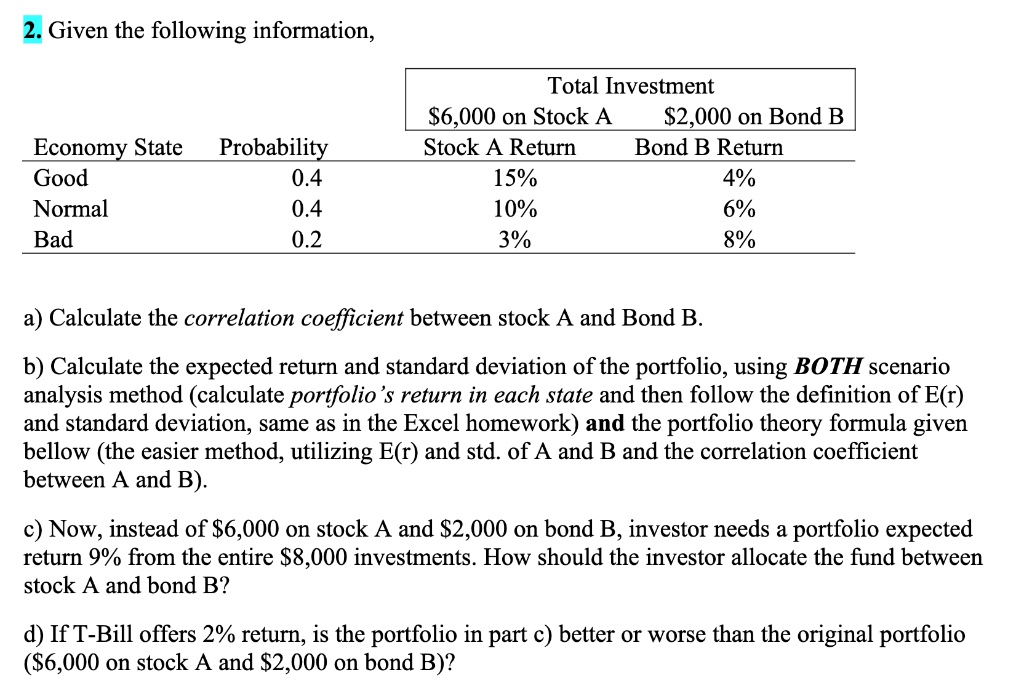 VIDEO Solution: 2. Given The Following Information, Total Investment 6. ...