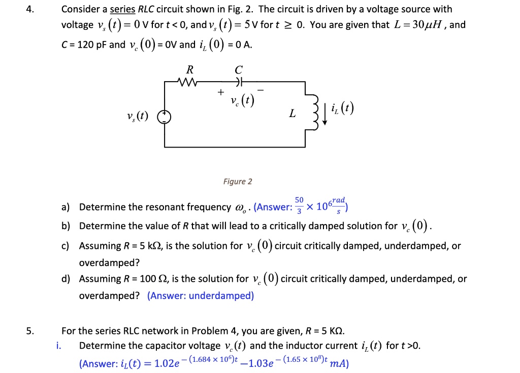 Solved Solve For 5 Only The Final Answer Is Provided Should Be The Same 4 Consider A Series