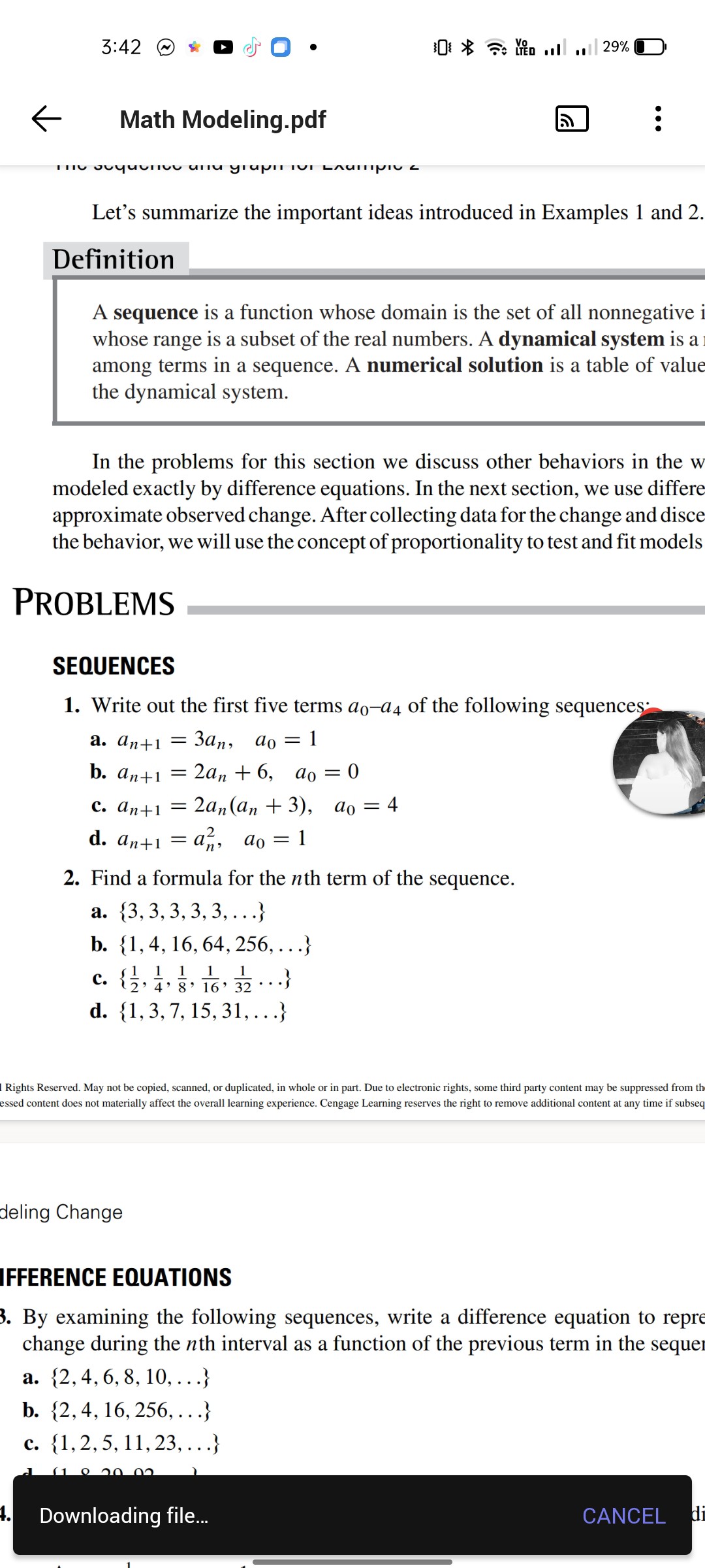 SOLVED: 3:42 ← Math Modeling.pdf Let's summarize the important ideas ...