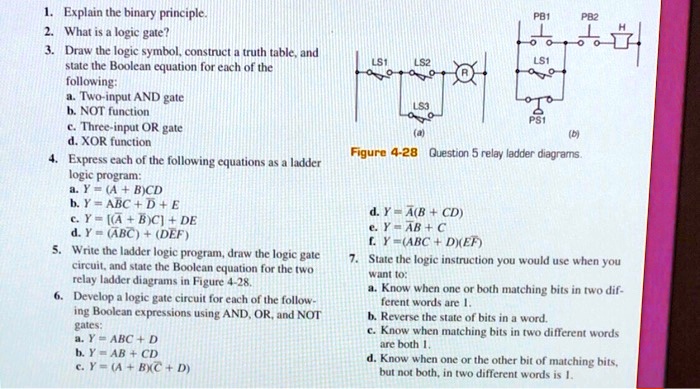 SOLVED: 1. Explain the binary principle. 2. What is a logic gate? 3 ...
