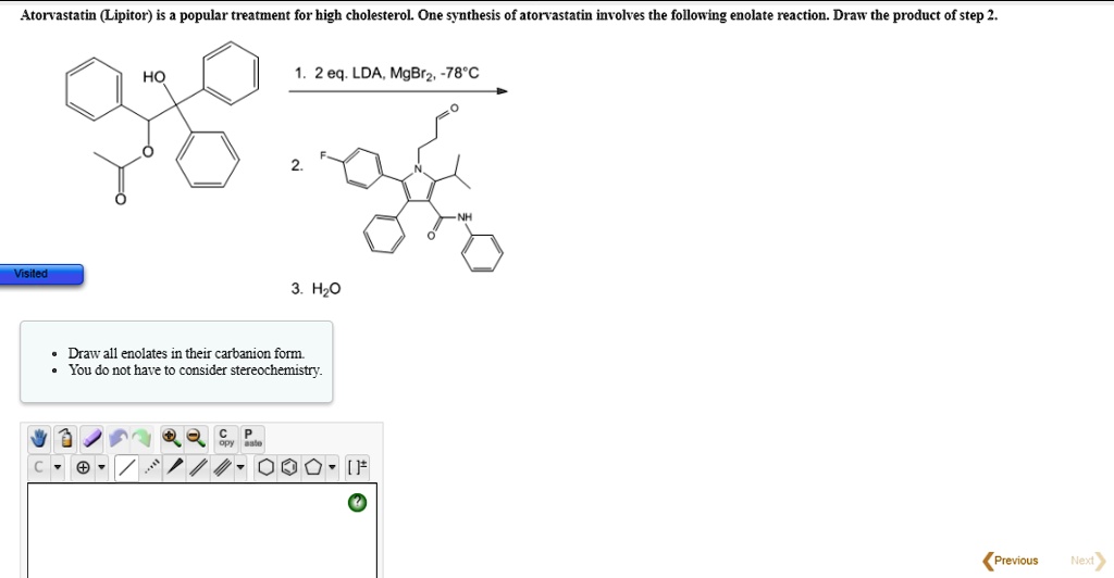 SOLVED: Atorvastatin (Lipitor) is a popular treatment for high ...