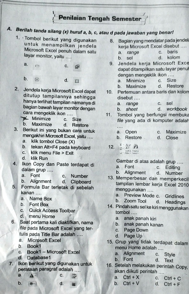 SOLVED Minta tolong dong kak,itu semuav Penilaian Tengah Semester