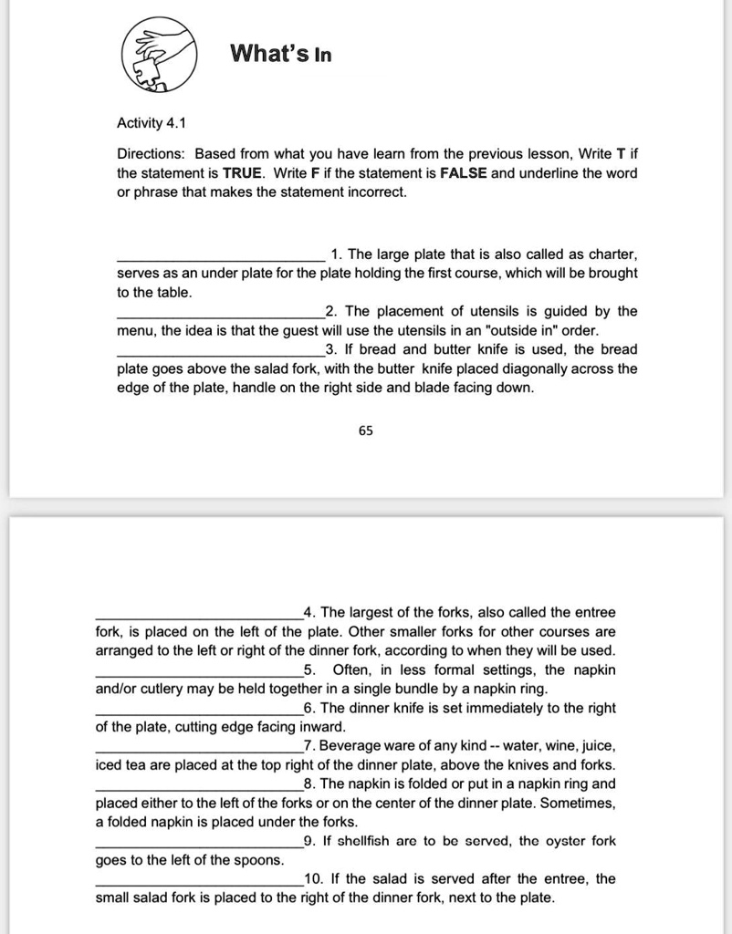 pasagot kasama yung underline word or phrase na nakakapag incorrect ng statement pasagot now na yung maayos na sagot sana whats in activity 41 directions based from what you have learn from  50962