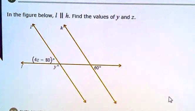 in the figure below h find the values of y and 2 42 80 74006