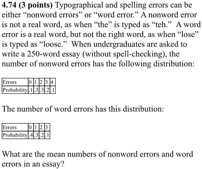 solved-4-74-3-points-typographical-and-spelling-errors-can-be-either-nonword-errors-or-word