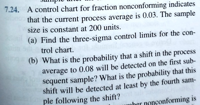 SOLVED: CLIP- 7.24. A control chart for fraction nonconforming ...