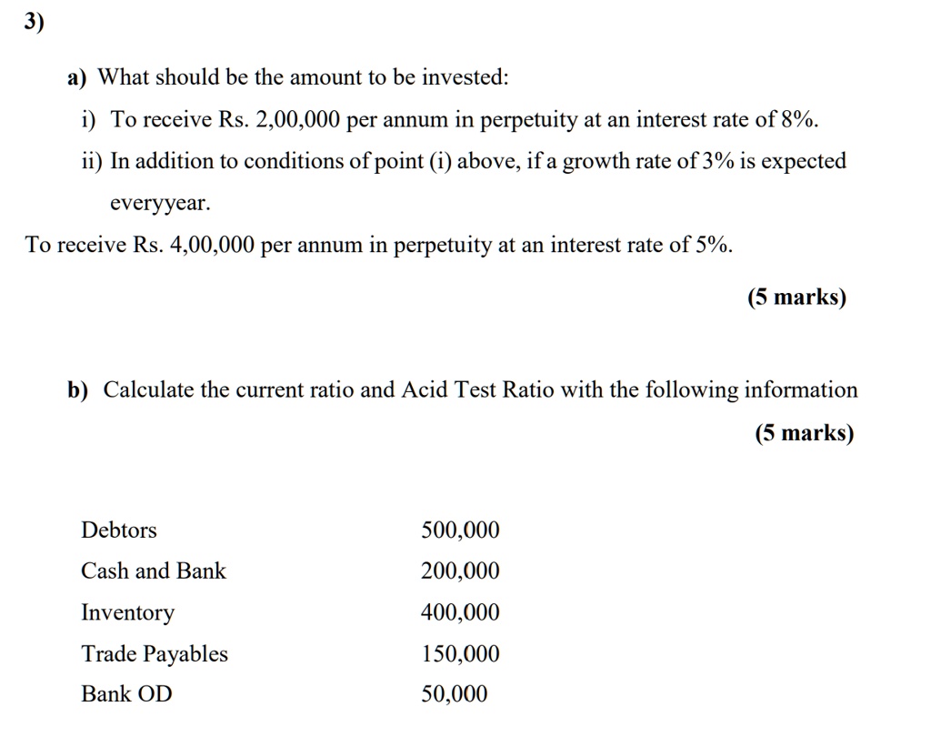 Texts 3) a) What should be the amount to be invested i) To receive Rs