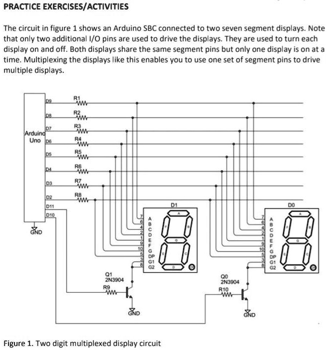 SOLVED The software uses a Breadboard Simulator. PRACTICE EXERCISES