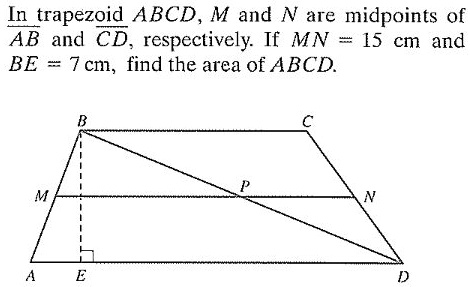 SOLVED: In Trapezoid ABCD, M And N Are Midpoints Of AB And CD ...