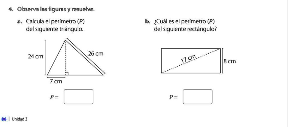 SOLVED: ayudaaaaa tengo que sacar el perímetro help help help Observa ...